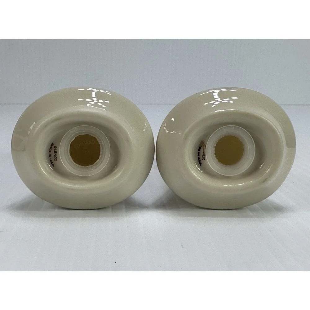 Vintage Lenox Eternal Salt & Pepper Made In USA 5822316‎ Gold Trim On Cream